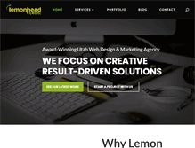 Tablet Screenshot of lemonheaddesign.com